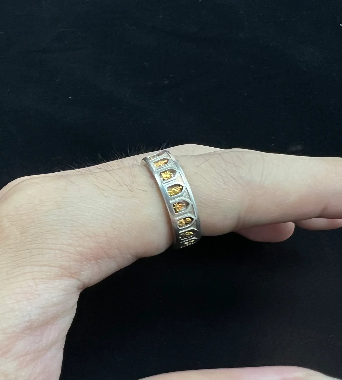 PurePeak Thousand Buddha Gold Plated 925 Silver Adjustable Ring