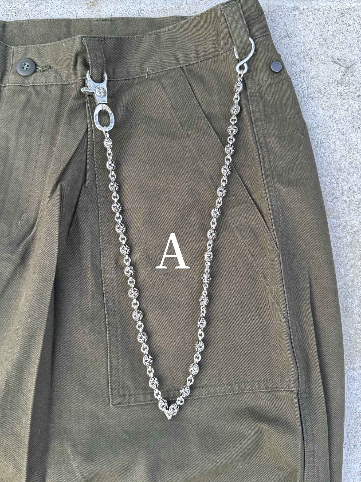 Chrome Jewelry Pants Chain, Edgy style