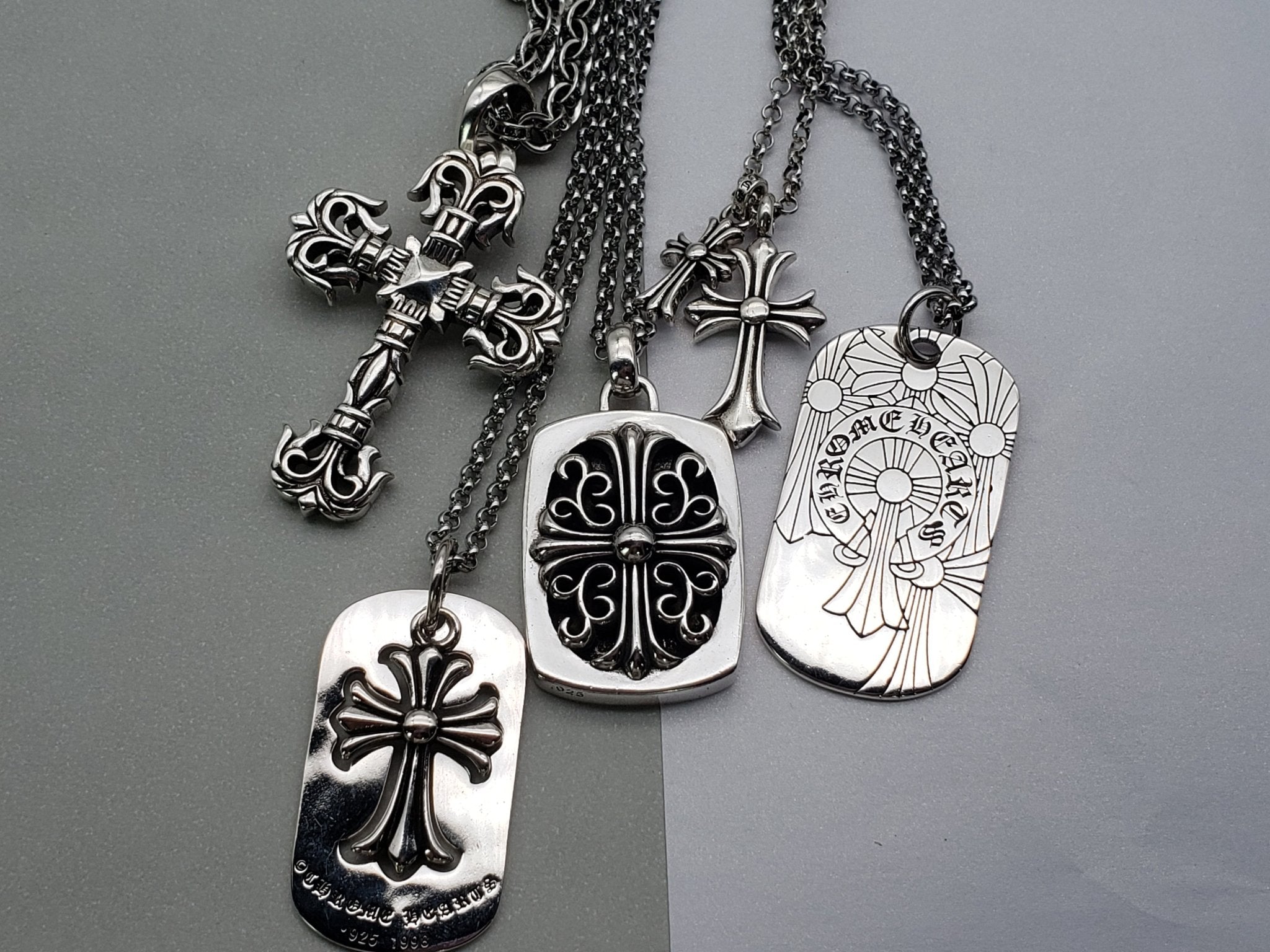 Chrome  Pendant Necklace Collection