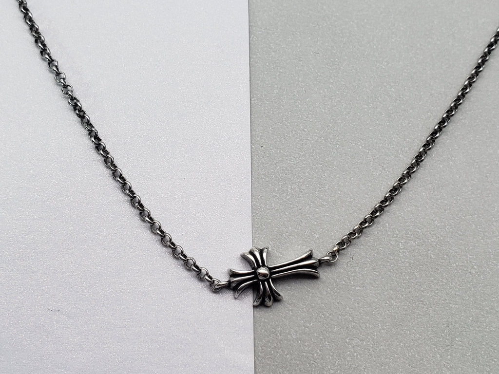 Chrome Jewels Necklace, 40-45cm Adjustable