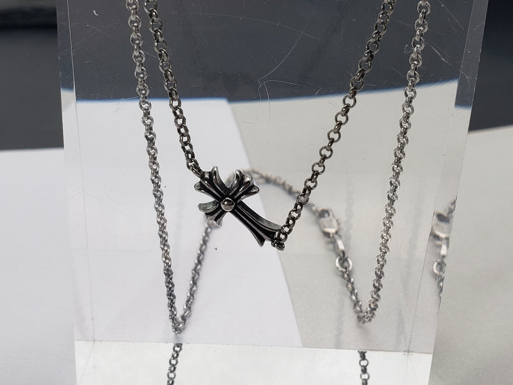 Chrome Jewels Necklace, 40-45cm Adjustable