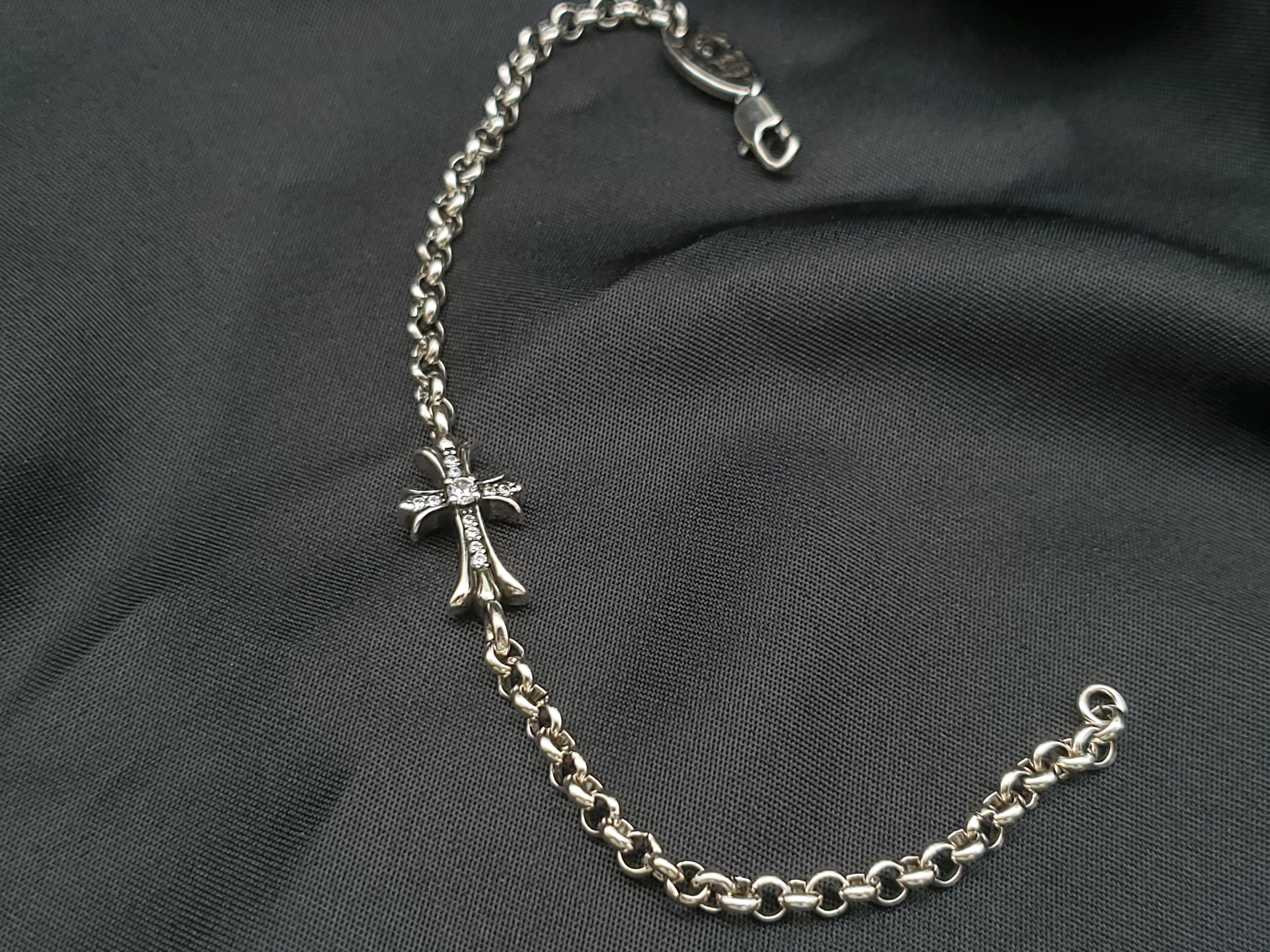 Chrome Design Full Diamond Bracelet, Women Style Bracelet