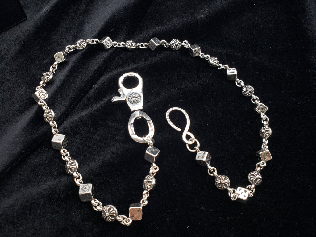 Chrome Jewelry Pants Chain, Edgy style