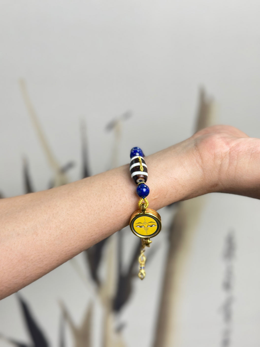 PurePeak Lapis Lazuli Amethyst Dorje Protection Bracelet