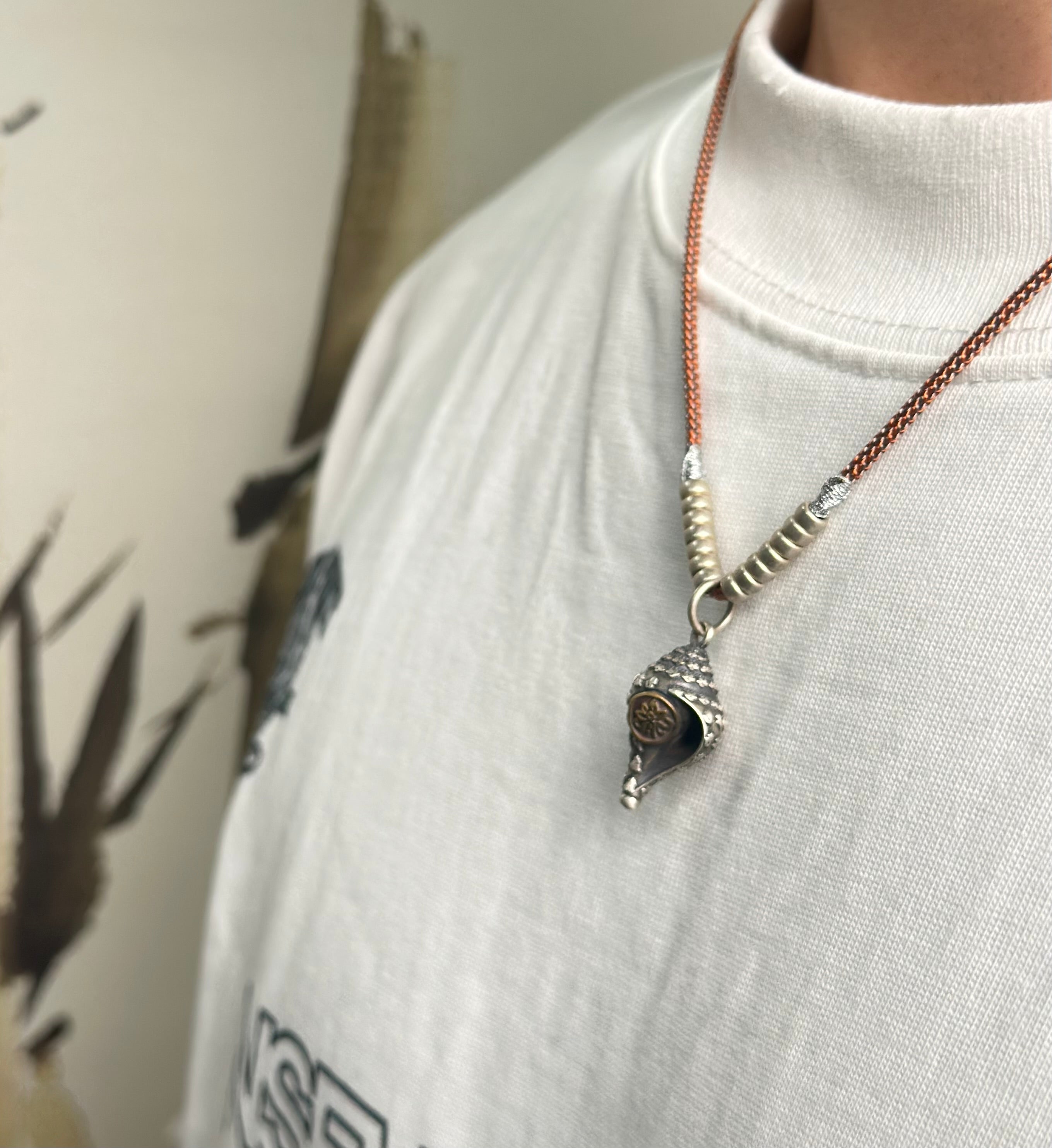 PurePeak Dharma Conch Blessing Necklace