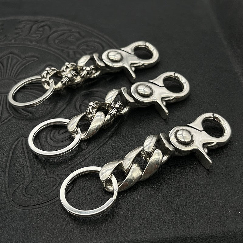 Chrome Jewelry Retro Style Keychain