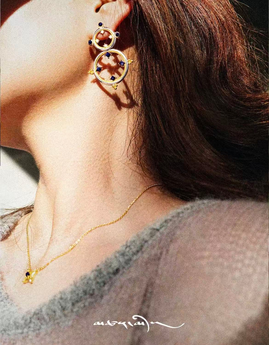 PurePeak “Mandala Series” Double Hoop Earrings