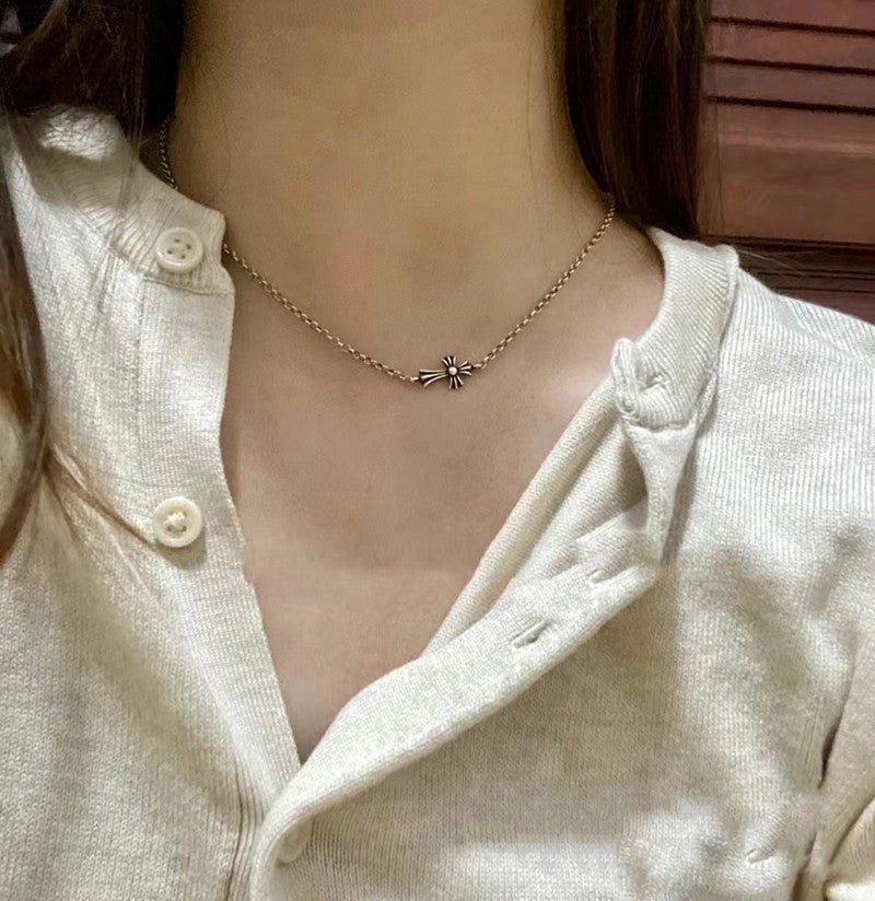 Chrome Jewels Necklace, 40-45cm Adjustable