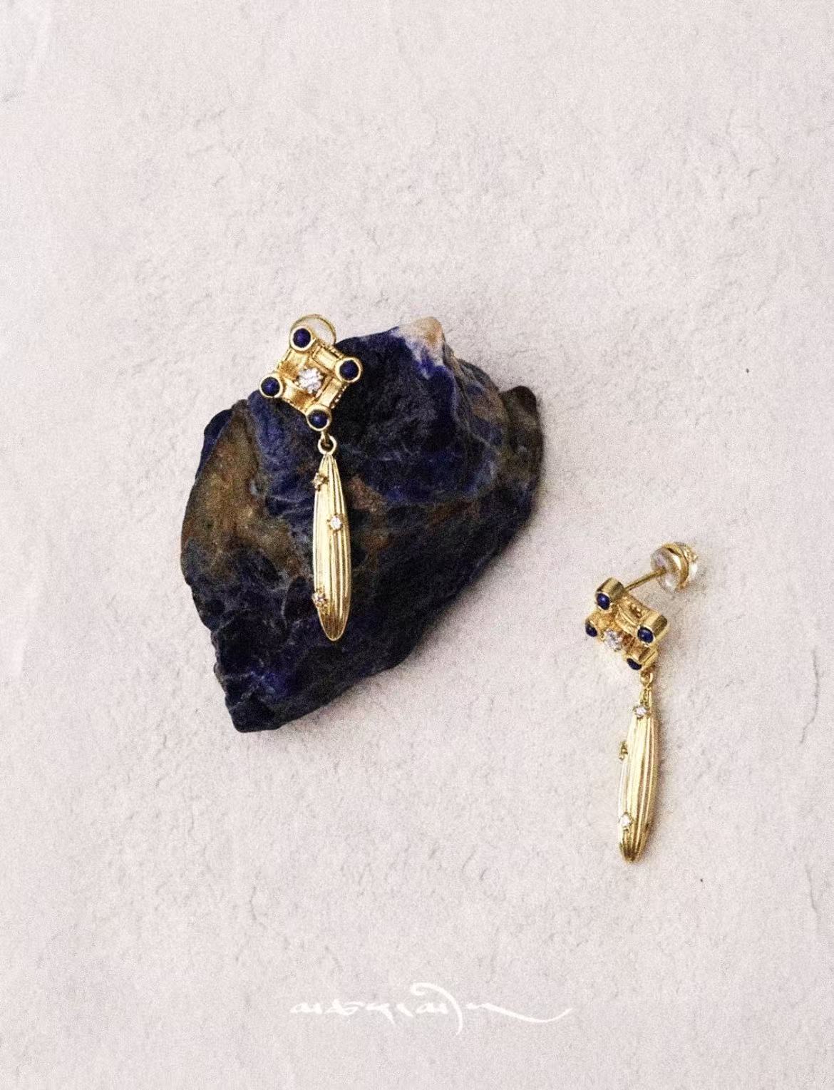 PurePeak “Mandala Series” Sculptural Drop Earrings