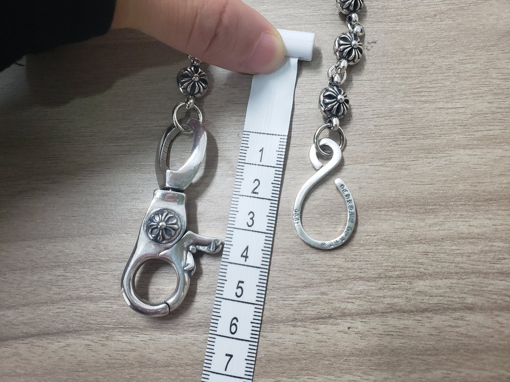 Chrome Jewelry Pants Chain, Edgy style