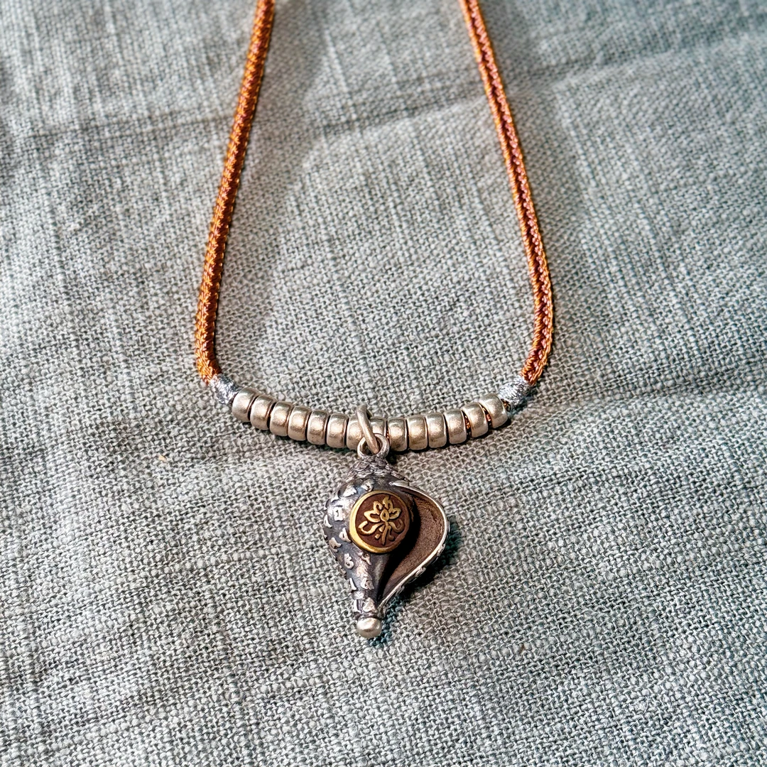 PurePeak Dharma Conch Blessing Necklace