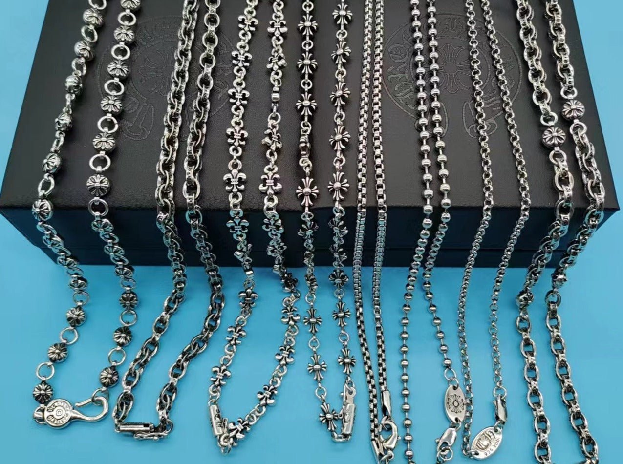 Chrome Style Chain Necklace Collection
