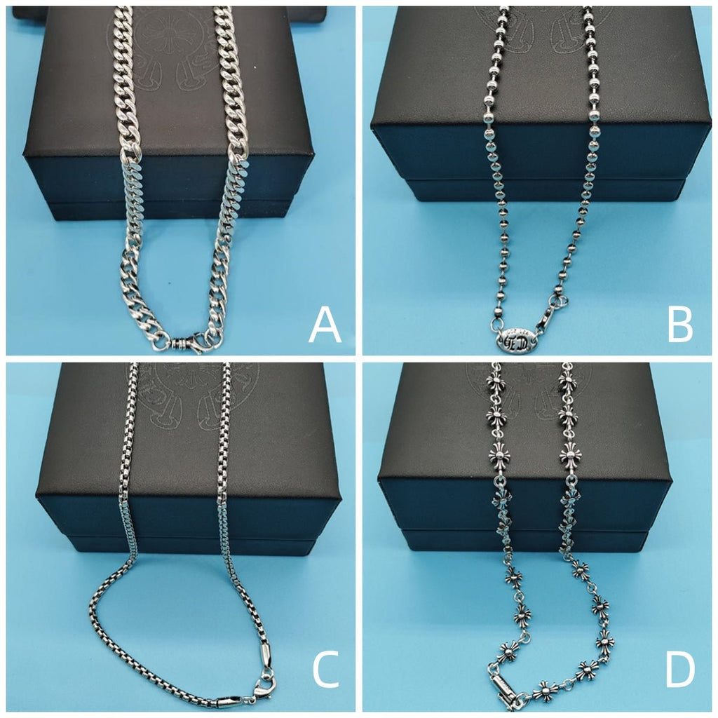 Chrome Style Chain Necklace Collection
