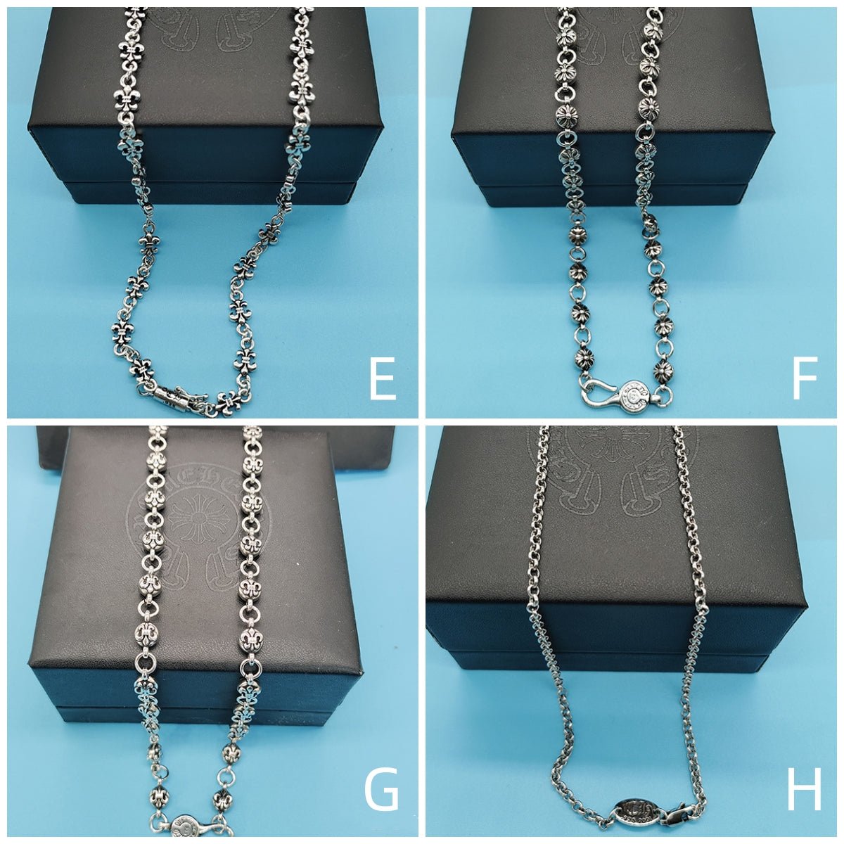 Chrome Style Chain Necklace Collection