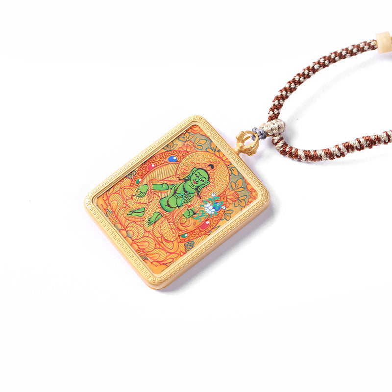 PurePeak Tibetan Green Tara Thangka Blessing Art