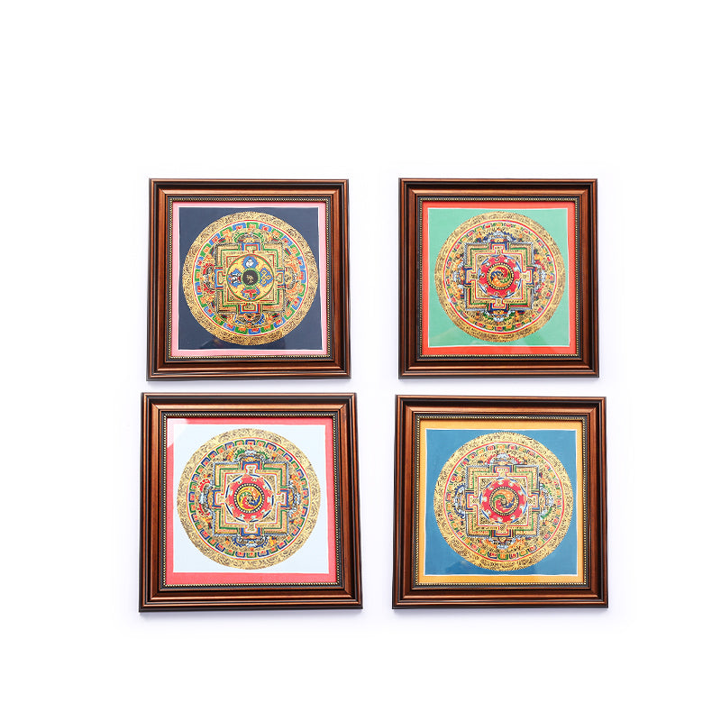 PurePeak Random Delivery Tibetan Mandala Framed Decor (Frame 23x23cm)