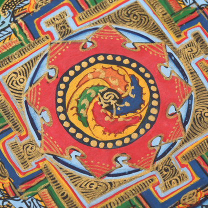ZenWuxiang Random Delivery Tibetan Mandala Framed Decor (Frame 23x23cm)