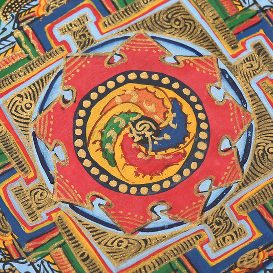 ZenWuxiang Random Delivery Tibetan Mandala Framed Decor (Frame 23x23cm)