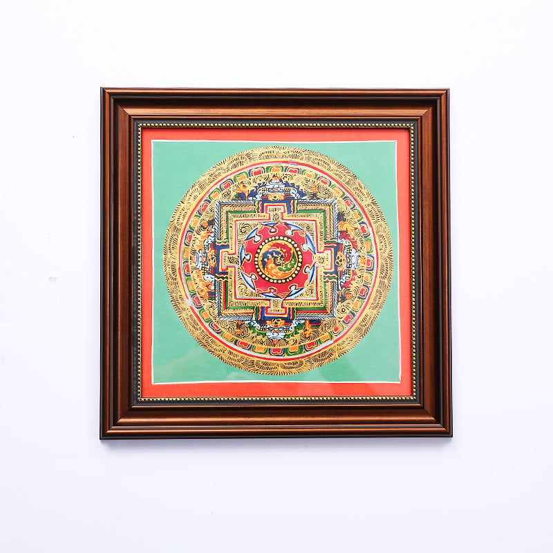 ZenWuxiang Random Delivery Tibetan Mandala Framed Decor (Frame 23x23cm)