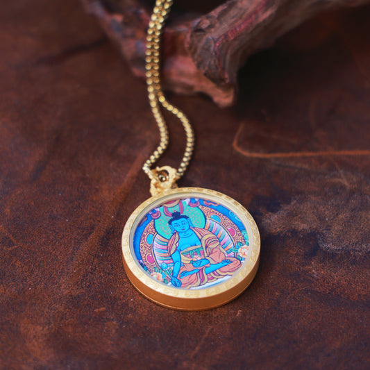 PurePeak Tibetan Medicine Buddha Thangka Healing Art