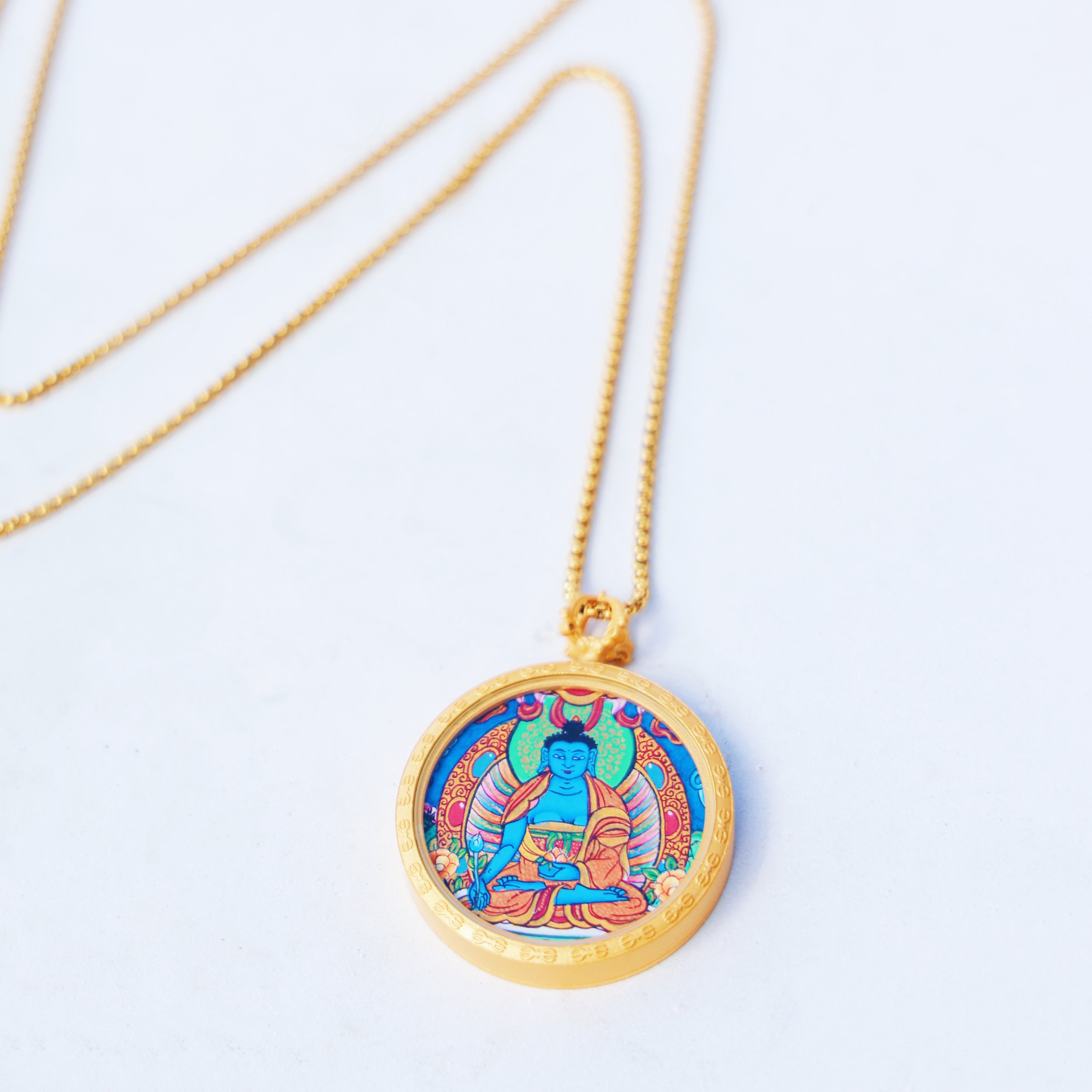 PurePeak Tibetan Medicine Buddha Thangka Healing Art