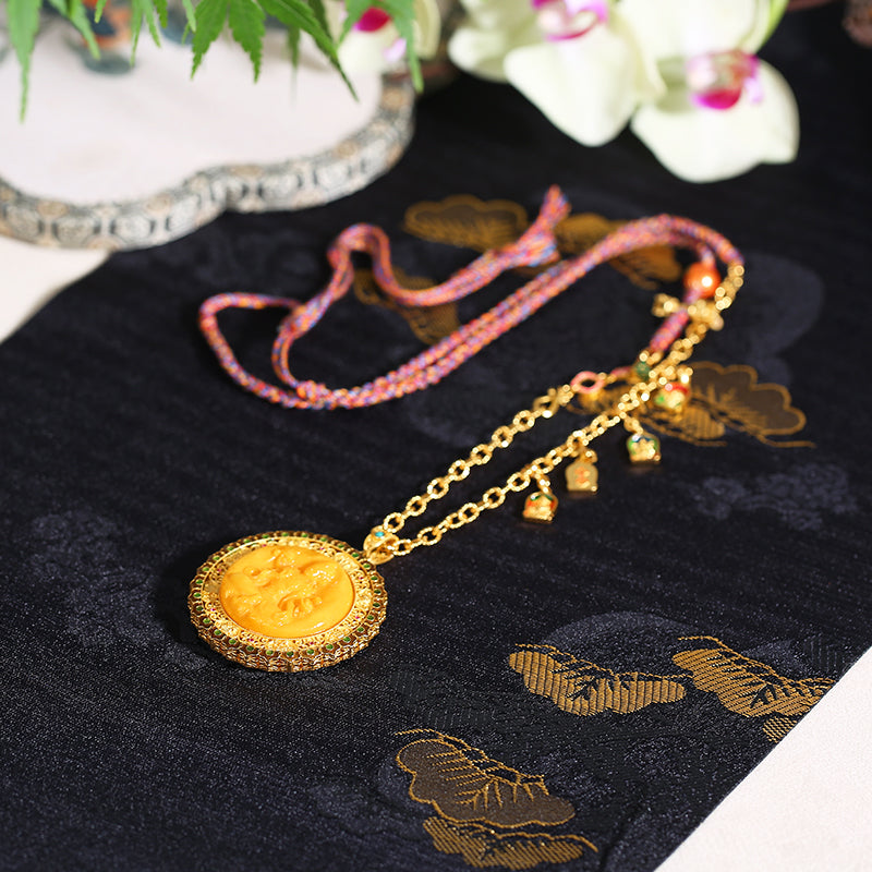 PurePeak Beeswax Tara S925 Silver Pendant (Approx.26mm)