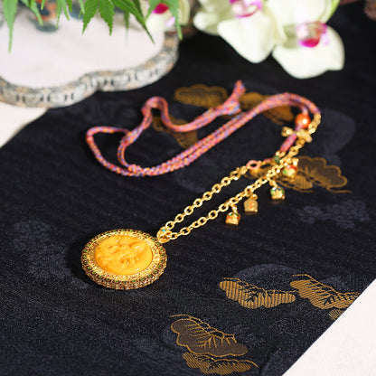ZenWuxiang Beeswax Tara S925 Silver Pendant (Approx.26mm)
