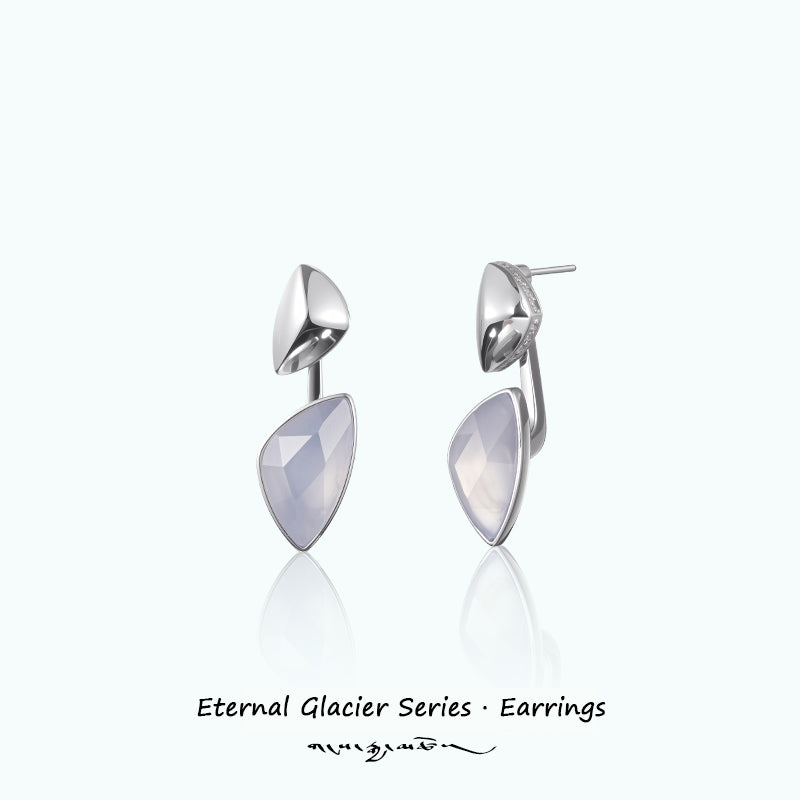 PurePeak “Eternal Glacier Series” Duality Sculptural Studs
