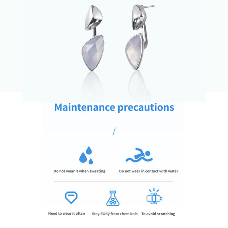 PurePeak “Eternal Glacier Series” Duality Sculptural Studs