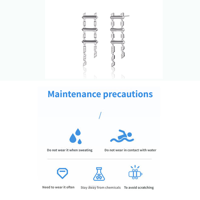 PurePeak “Sky Staircase Series” Stud Earrings