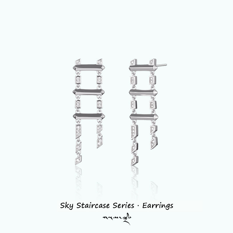 PurePeak “Sky Staircase Series” Stud Earrings