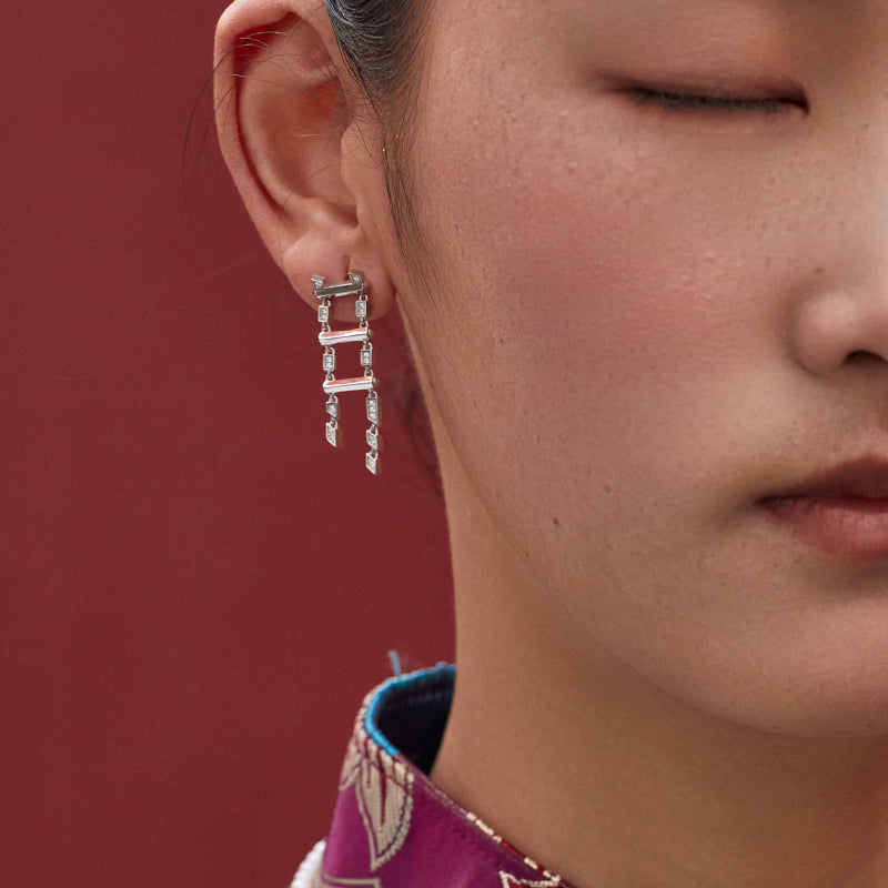 PurePeak “Sky Staircase Series” Stud Earrings