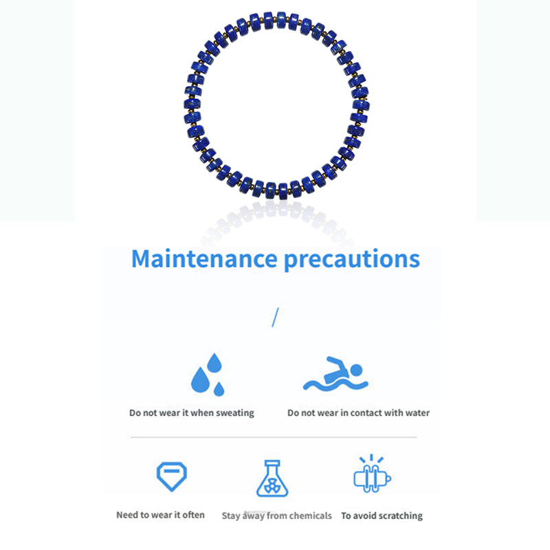 PurePeak “Sky Top Series” Straight-Cut Lapis Bracelet