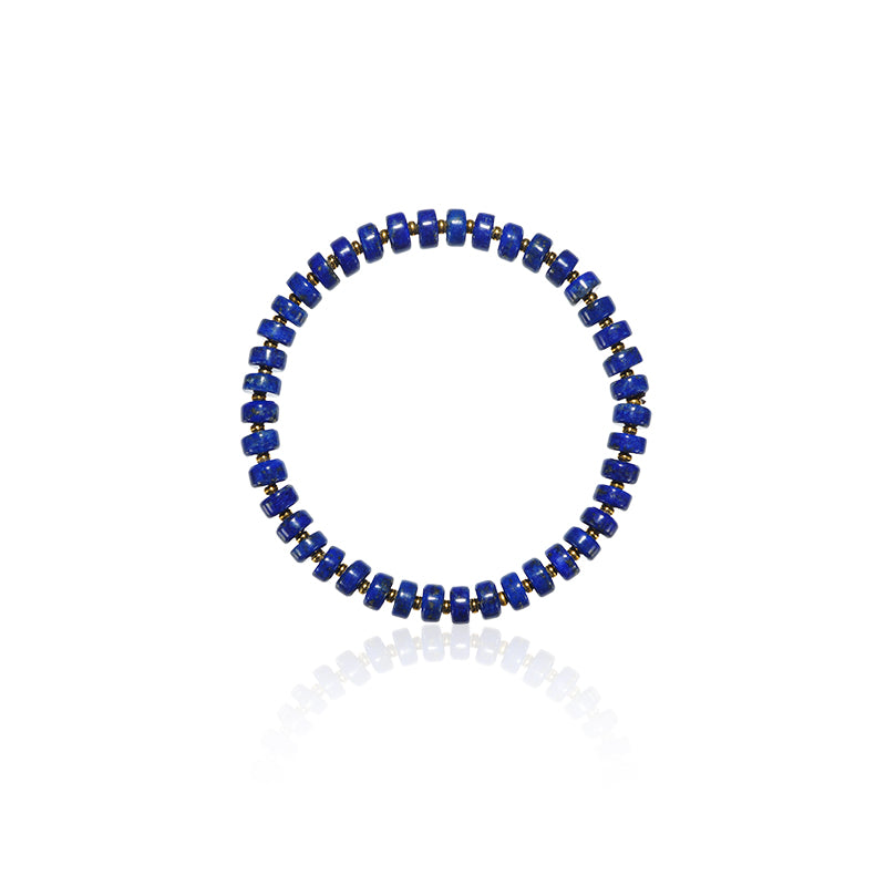 PurePeak “Sky Top Series” Straight-Cut Lapis Bracelet