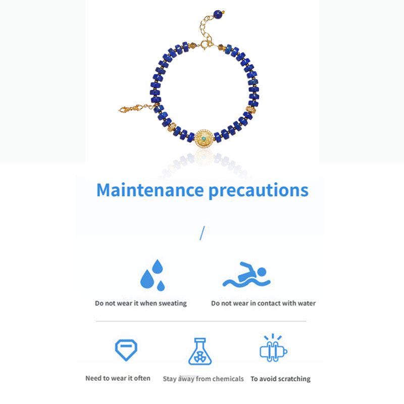 PurePeak “Sky Top Series” Lapis Bracelet