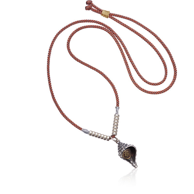 PurePeak Dharma Conch Blessing Necklace