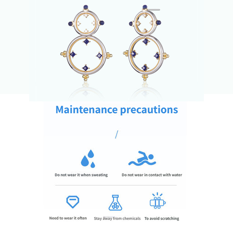 PurePeak “Mandala Series” Double Hoop Earrings