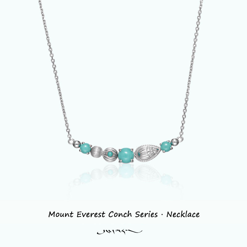 PurePeak “Mountains Conch Series” Fluid Drop Earrings