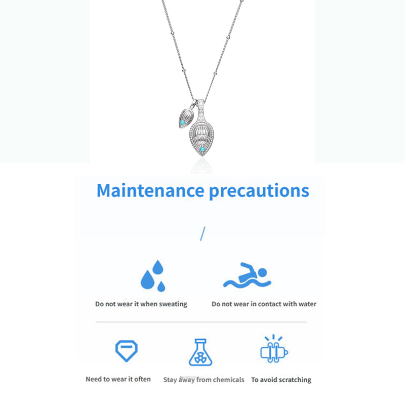 PurePeak “Mountains Conch Series” Twin Drop Necklace