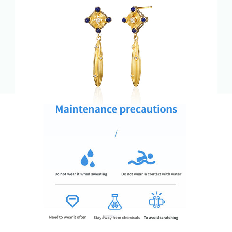 PurePeak “Mandala Series” Sculptural Drop Earrings