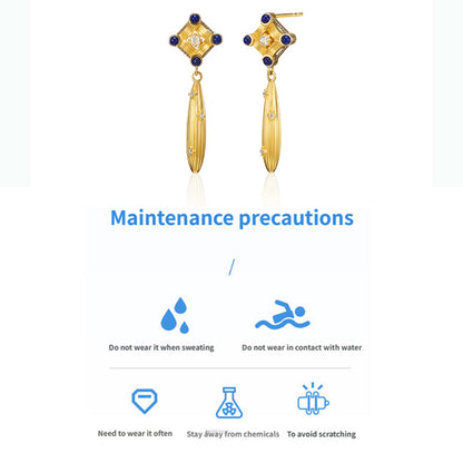PurePeak “Mandala Series” Sculptural Drop Earrings