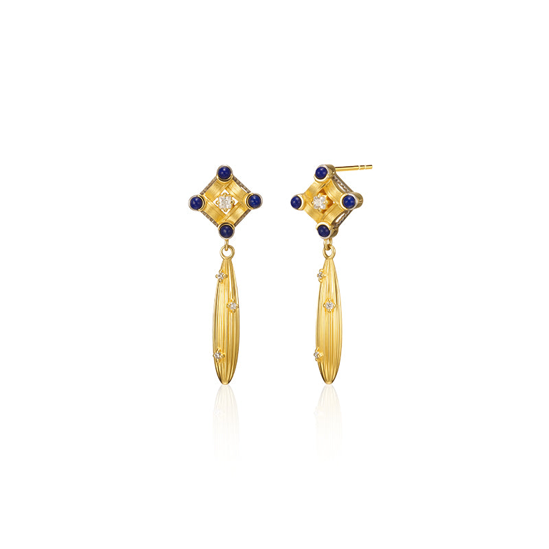 PurePeak “Mandala Series” Sculptural Drop Earrings