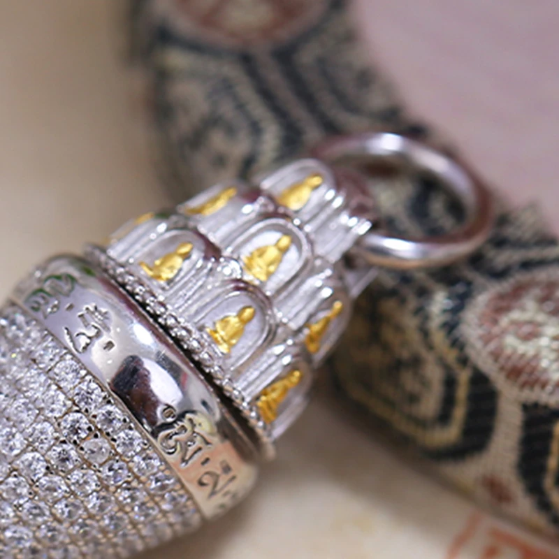 PurePeak Nyangla Buddha 925 Silver Pendant (Approx 9.25g)