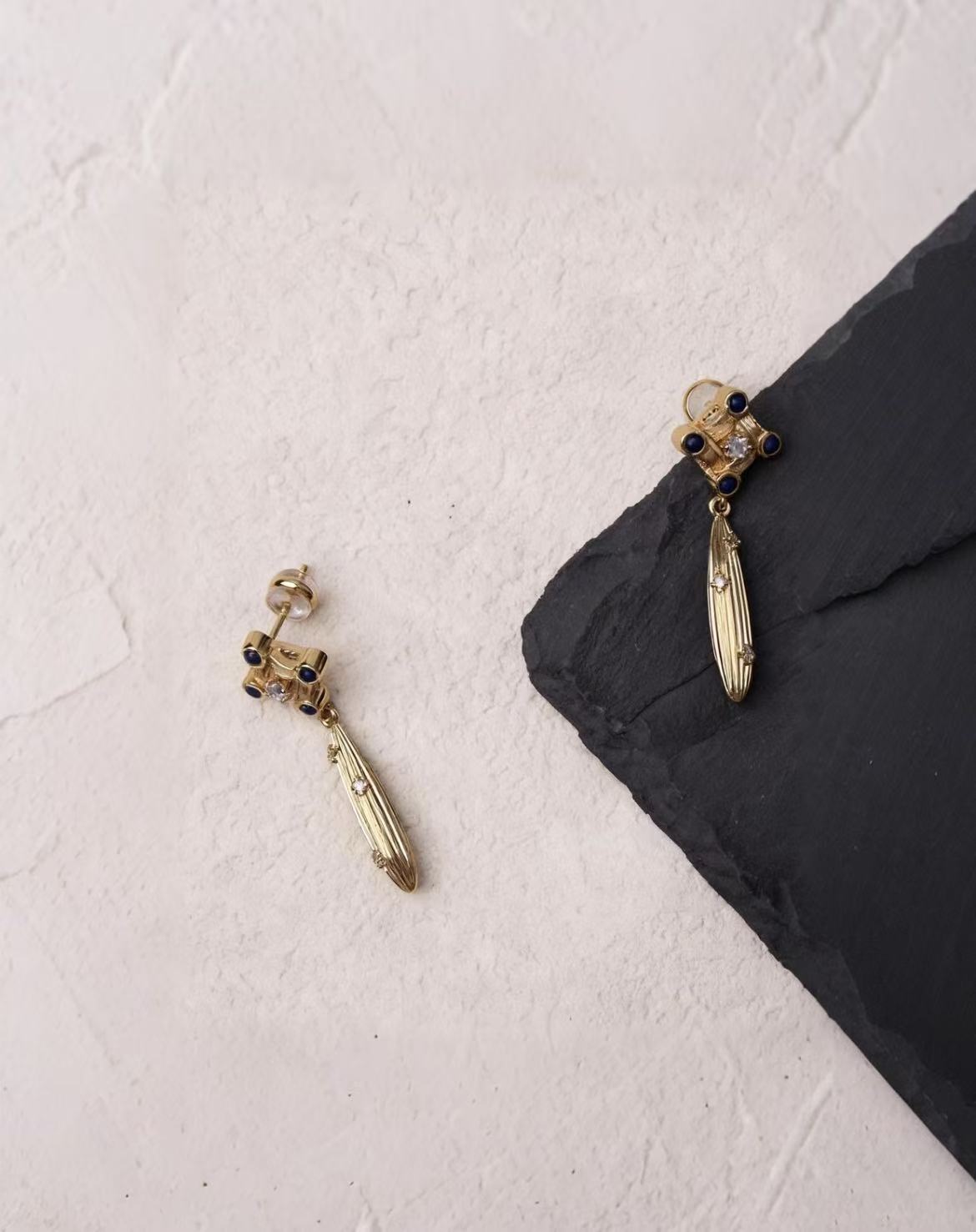 PurePeak “Mandala Series” Sculptural Drop Earrings