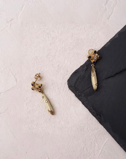 PurePeak “Mandala Series” Sculptural Drop Earrings