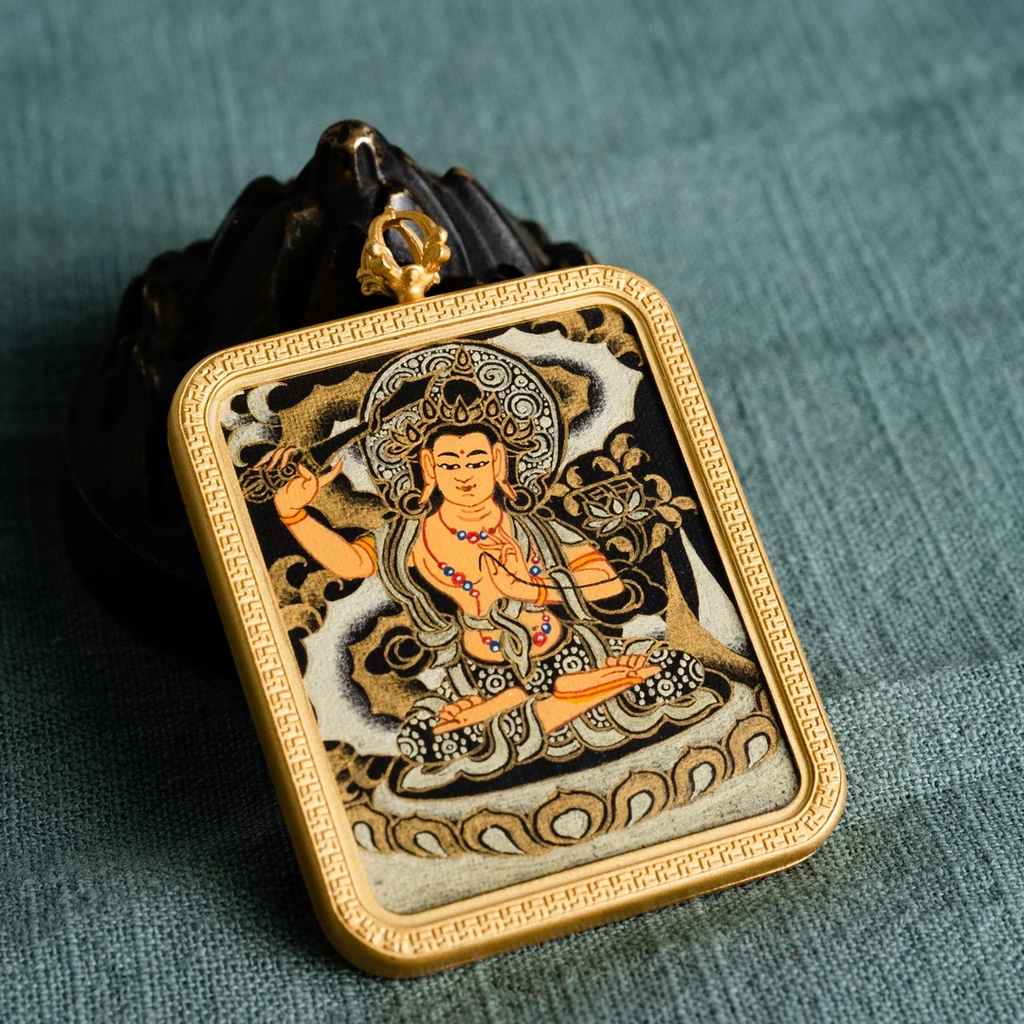 PurePeak Tibetan Manjushri Thangka Enlightenment Art