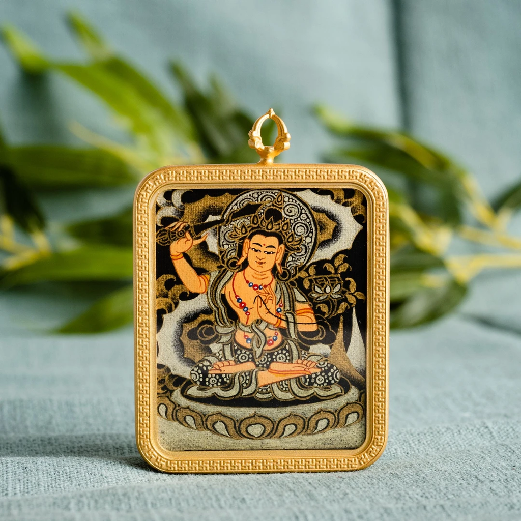 PurePeak Tibetan Manjushri Thangka Enlightenment Art