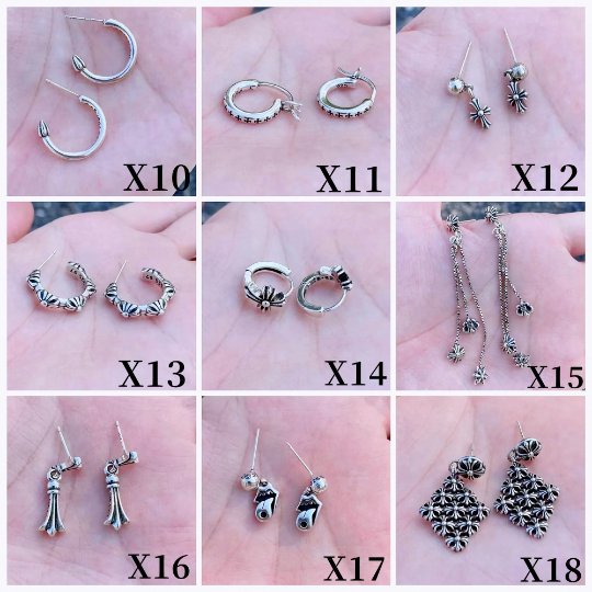 Chrome jewelry Earrings,Chrome Style Earrings,Handmade