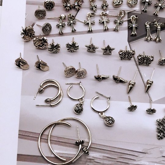 Chrome jewels Style Earrings,Chrome Design Cross Earrings,Chrome jewels Earrings