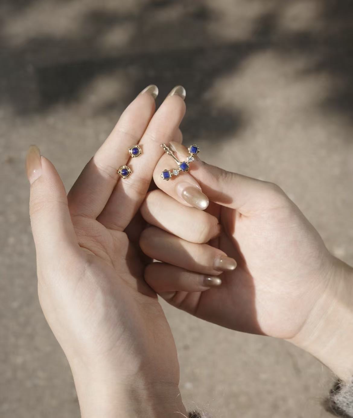 PurePeak “Mandala Series” Curved Smile Stud Earrings